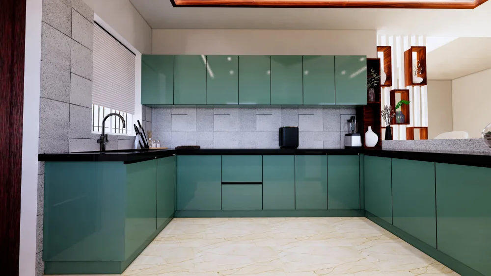 Modular Kitchen interior design by Lamek Interiors, Chennai