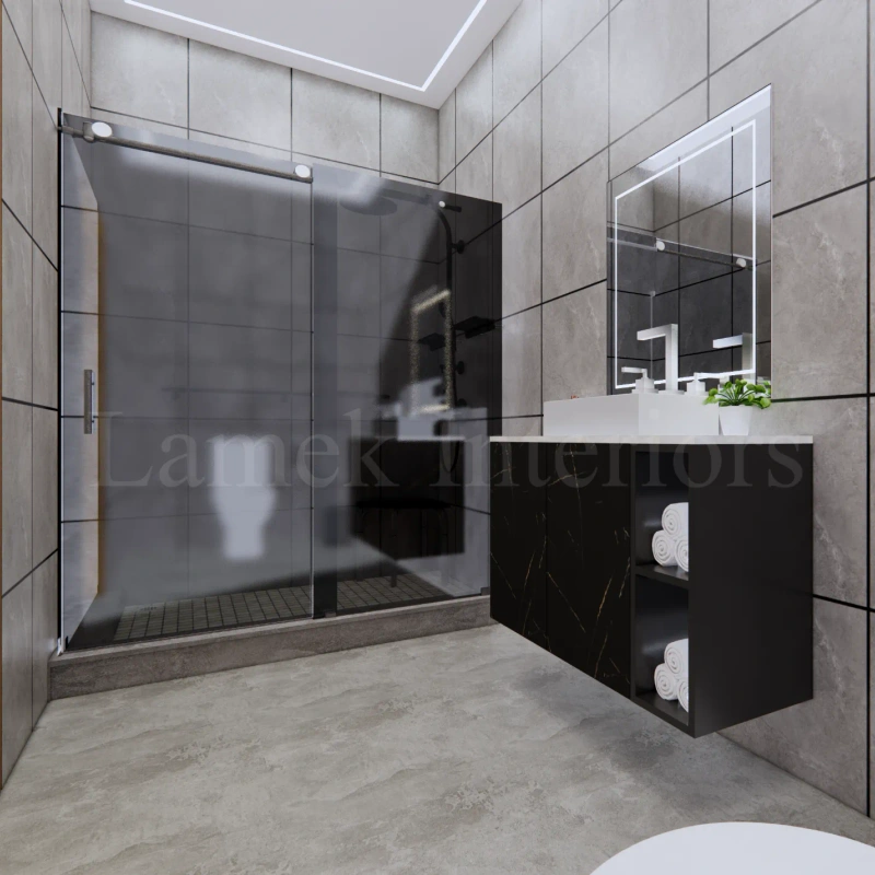 Bathroom Vanity interior design - bathroom vanity 03 by Lamek Interiors