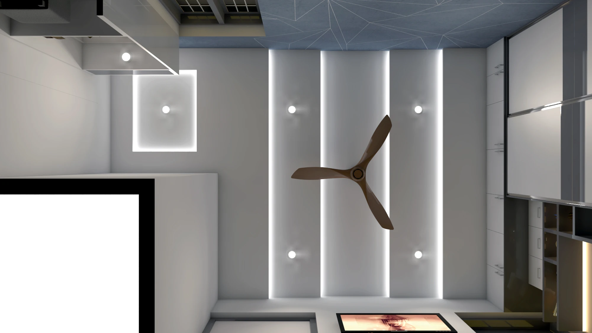 False ceiling and lighting by Lamek Interiors