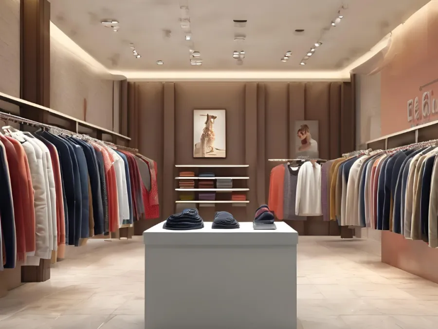 Garment Stores interior design by Lamek Interiors, Chennai