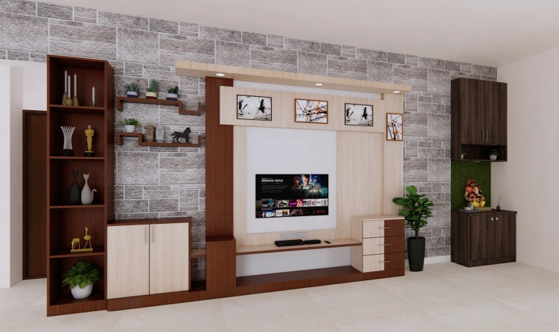 TV Unit Interior Design Project by Lamek Interiors - TV Unit interior design - jf398iztnq2fjcmvrxca by Lamek Interiors TV Unit interior design - jf398iztnq2fjcmvrxca by Lamek Interiors