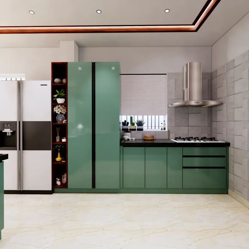 Modular kitchen built by Lamek Interiors