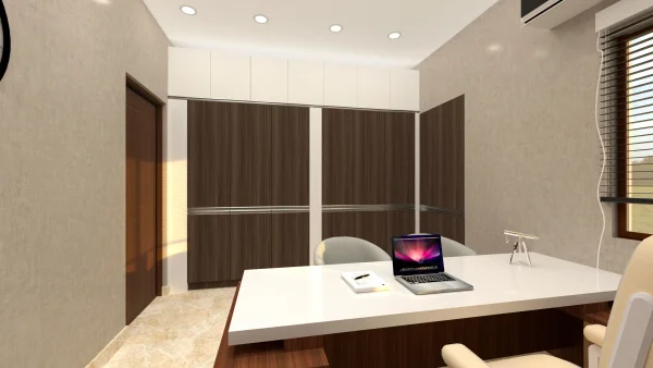 Office interior design by Lamek Interiors, Chennai