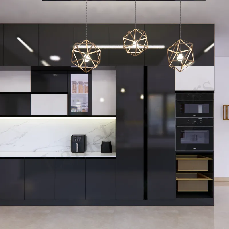 Modular kitchen built by Lamek Interiors