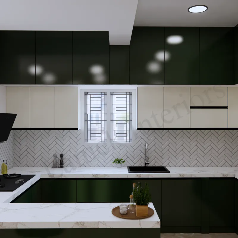 Modular kitchen built by Lamek Interiors