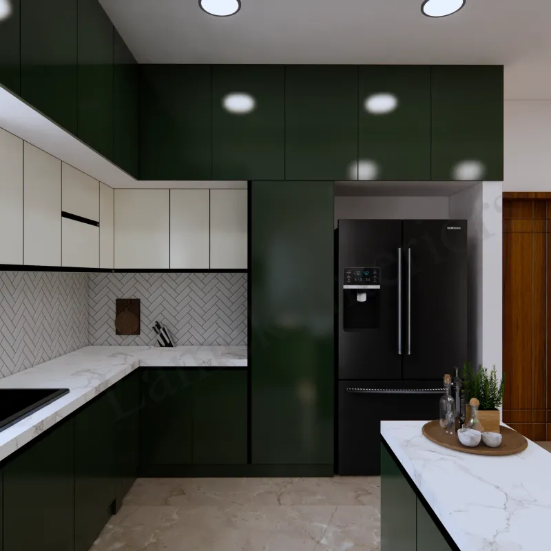 Modular kitchen built by Lamek Interiors
