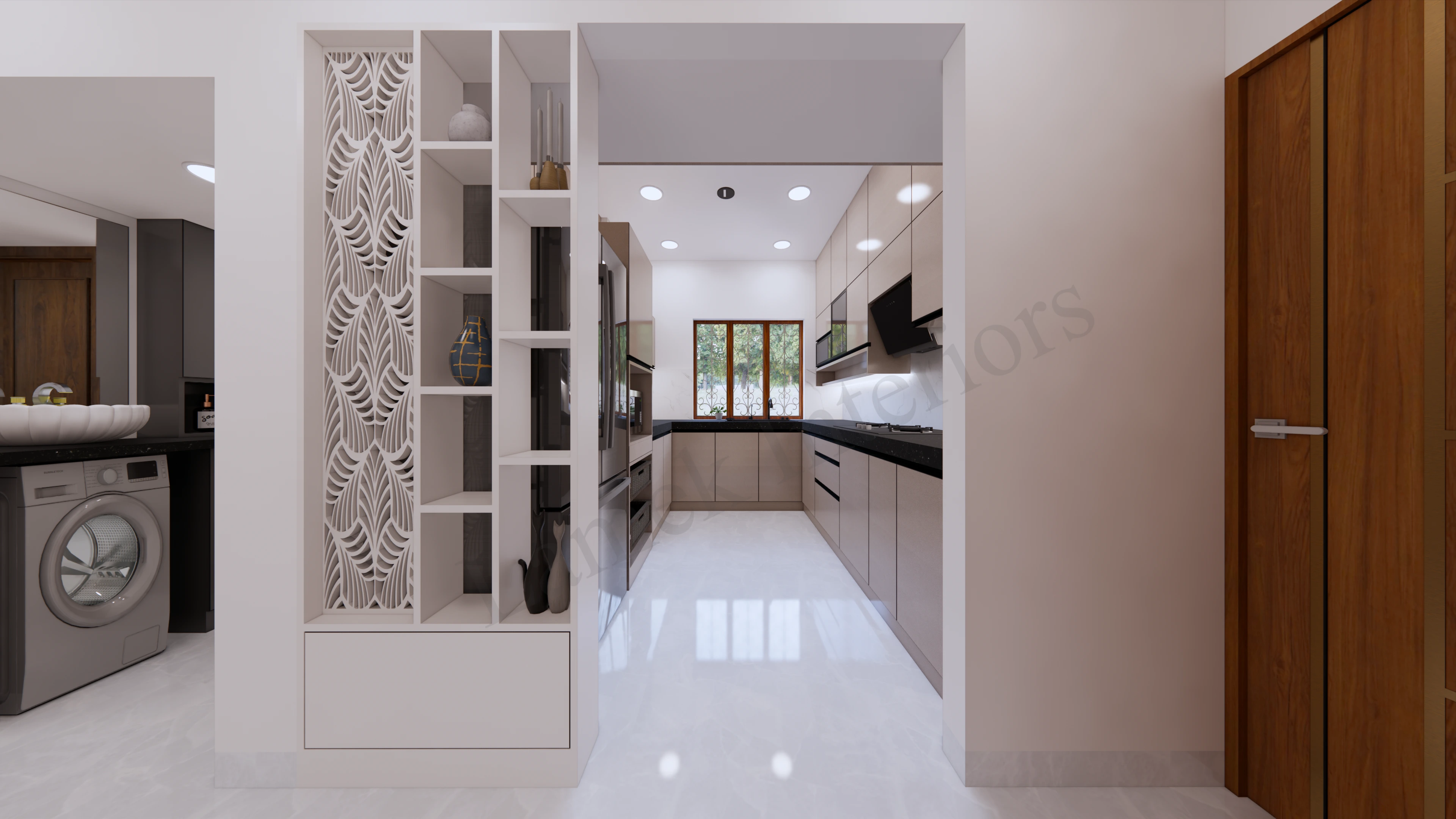 Modular kitchen interior by Lamek Interiors