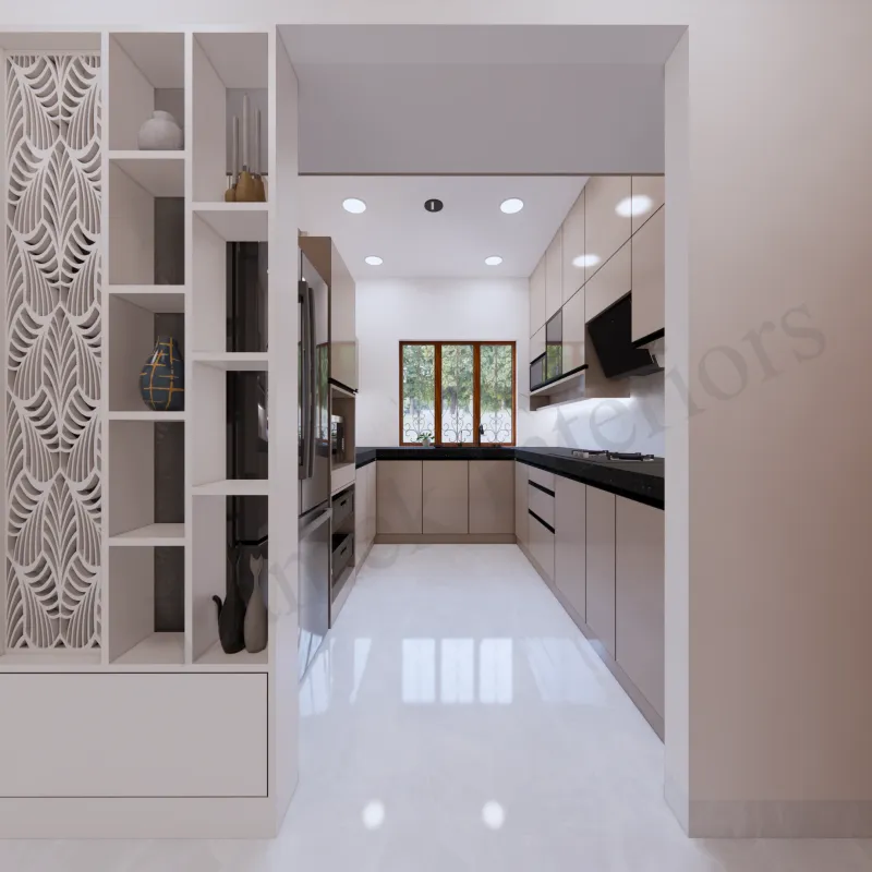 Modular kitchen built by Lamek Interiors