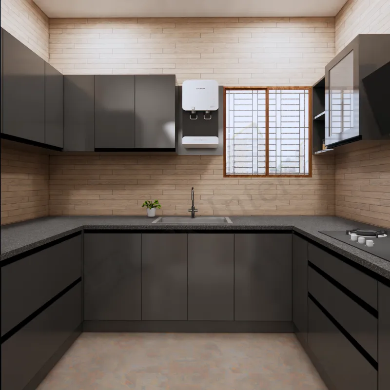 Modular kitchen built by Lamek Interiors