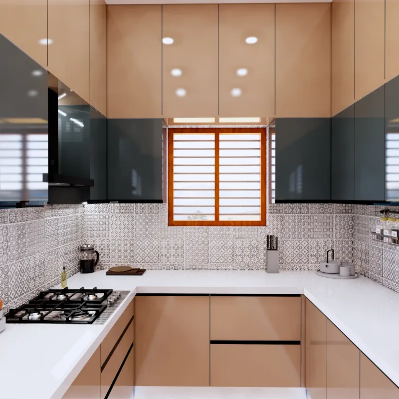 Modular kitchen built by Lamek Interiors