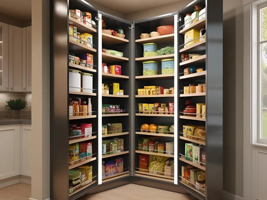 Office Pantry interior design by Lamek Interiors, Chennai