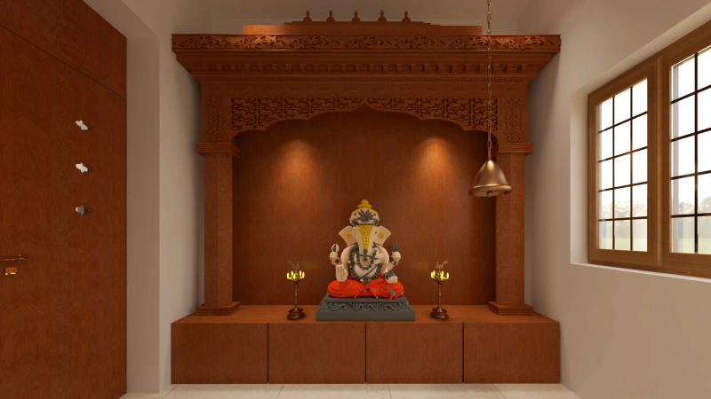 Pooja Unit Interior Design Project by Lamek Interiors - Pooja Unit interior design - xzhkjmblplygf2ypdoy4 by Lamek Interiors Pooja Unit interior design - xzhkjmblplygf2ypdoy4 by Lamek Interiors