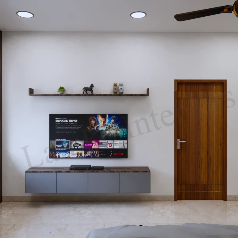 TV Unit interior design - tv unit 11 by Lamek Interiors