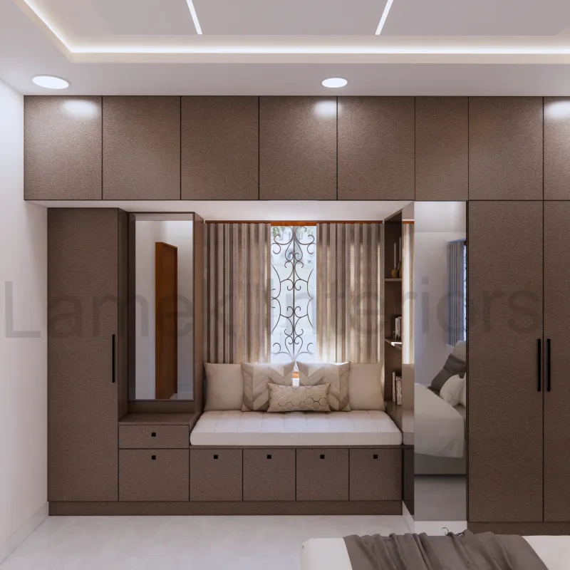 Fitted wardrobe built by Lamek Interiors
