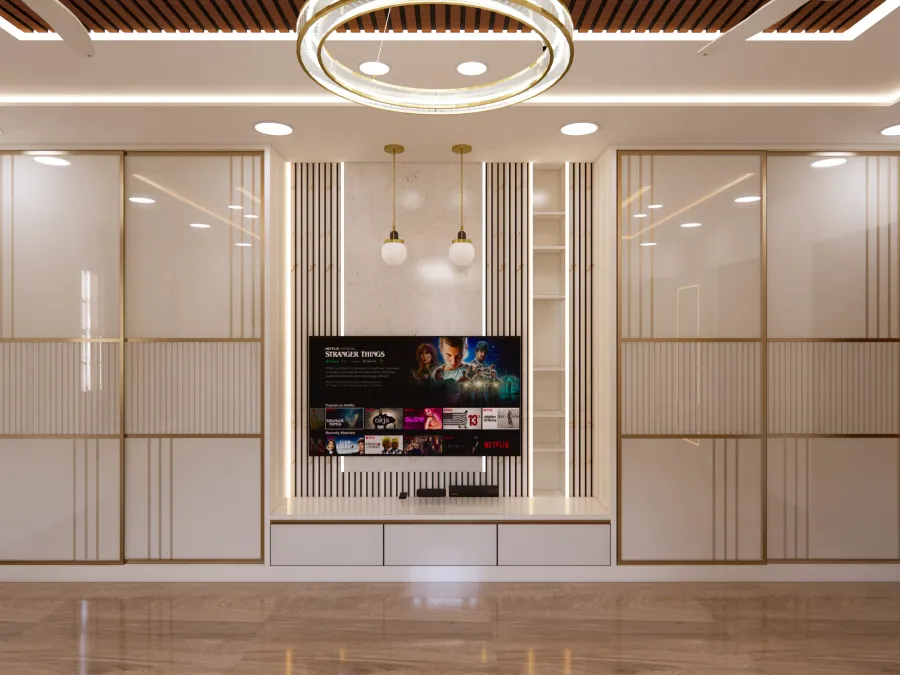 Wardrobe interior design by Lamek Interiors, Chennai
