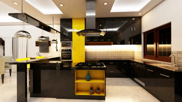 Modular Kitchen interior design by Lamek Interiors, Chennai